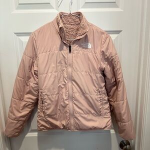 THE NORTH FACE REVERSIBLE MOSSBUD INSULATED JACKET GIRLS'